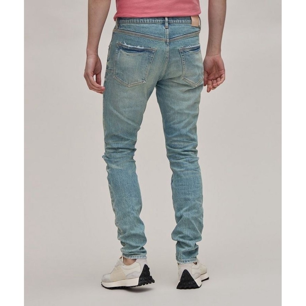 NWT Purple Brand P001 Skinny Aged Ripped Distressed Jeans Low Rise Stretch Denim - Picture 5 of 12